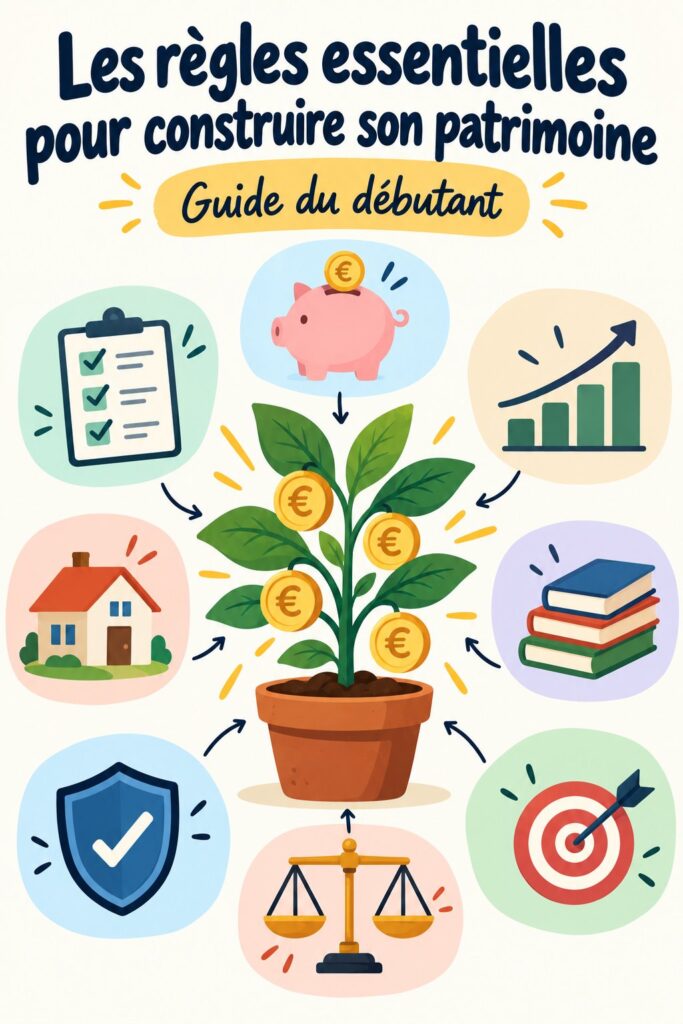 Femme, souriante, consultant ses finances avec un ordinateur et un carnet de notes.