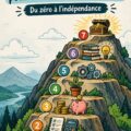 Femme souriante utilisant son ordinateur pour gérer son budget personnel.