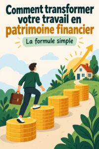 Une femme souriante travaillant sur un ordinateur, symbolisant la transformation de son travail en richesse.