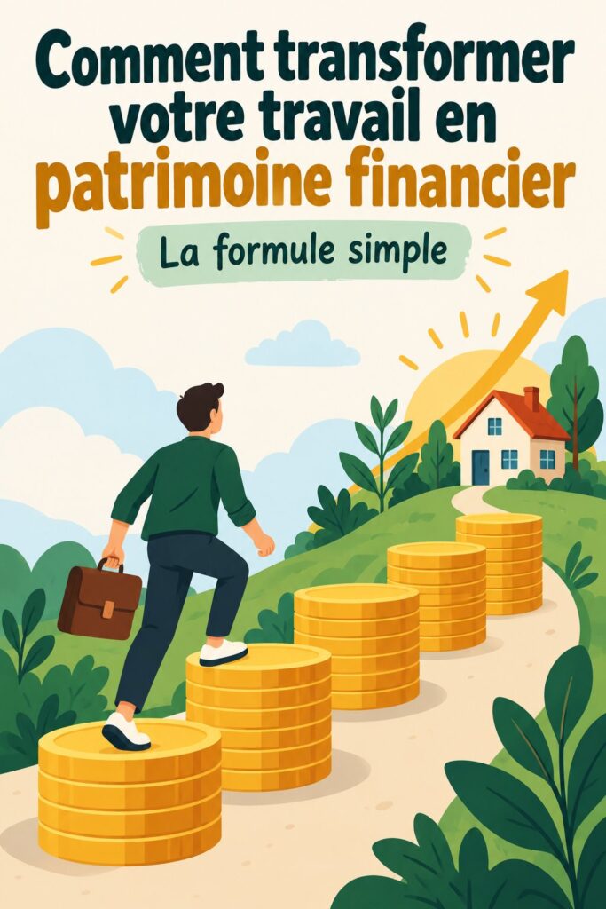 Une femme souriante travaillant sur un ordinateur, symbolisant la transformation de son travail en richesse.